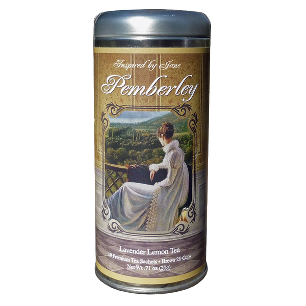 Pemberley Lavender and Lemongrass Green Tea Premium Tea Sachets Jane Austen Inspired Tea Collection Gourmet Leaf Tea Blend